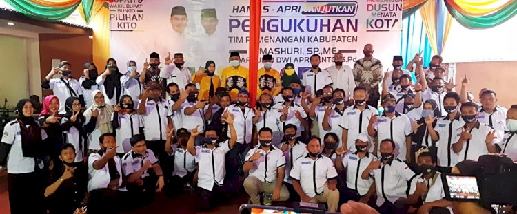 Lantik Tim Pemenangan, Mashuri Minta Jangan Menjelekkan Kandidat Lain