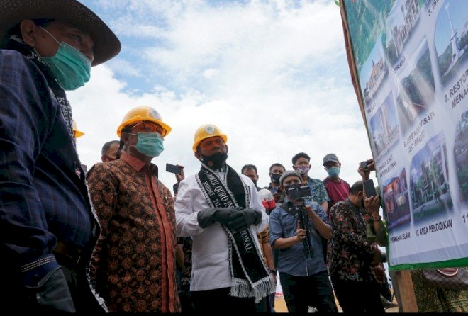 Letakkan Batu Pertama Masjid Sidratul Muntaha oleh Fachrori & Syafril: Dimulainya Kota Santri Internasional di Kerinci