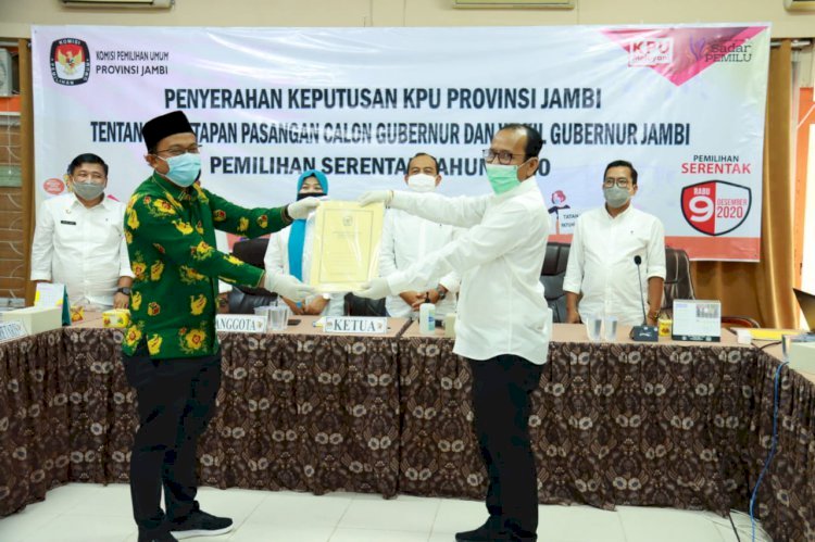 Sah!!! KPU Tetapkan 3 Paslon di Pilgub Jambi, Subhan: Besok Pengambilan Nomor Urut