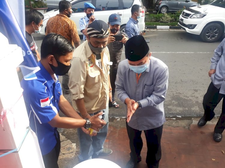 Taati Protokol Kesehatan, Haris- Sani Hadiri Pelantikan Tim Koalisi Partai