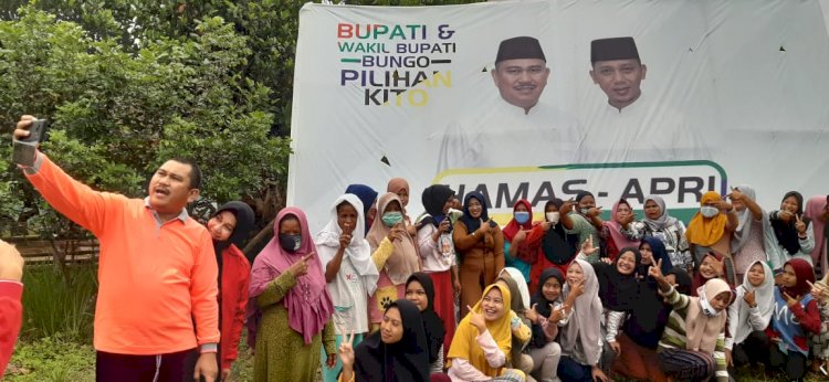 Kekompakan Pendukung Hamas-Apri di Dusun Danau dan Koto Jayo: Program Bungo Master Terbukti