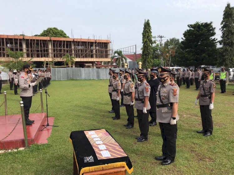 Sejumlah Pejabat Polres Bungo Dirotasi, Kapolres Pimpin Sertijab