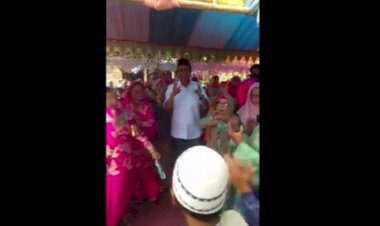 Tak Bermasker, Berkerumun! ASN Ikut Cabup Barru Suardi Joget Ini Dipanggil Bawaslu