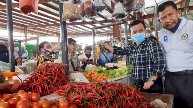 Ingin Tahu Dampak Ekonomi Akibat Pandemi Covid-19, Al Haris Blusukan di Pasar Aurduri