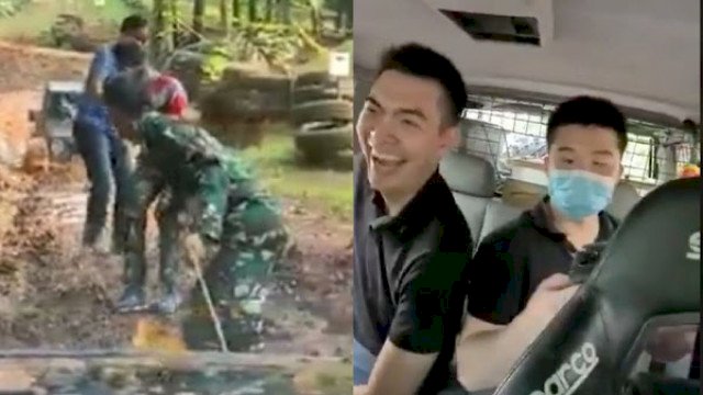 Viral! Pemuda Ngakak Saat Anggota TNI Menarik Mobil Mogok, Fadli Zon: Mereka Melayani Siapa?