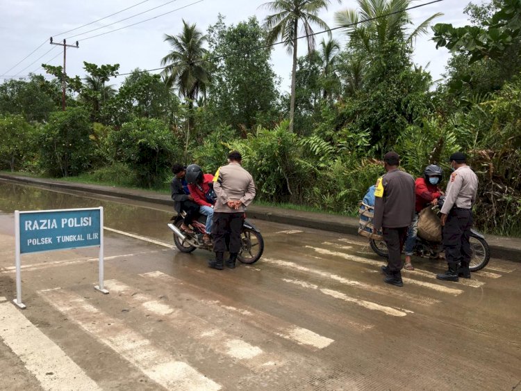 Kesadaran Masyarakat Gunakan Masker Masih Kurang, Polisi di Tanjab Barat Ini Berikan Sanksi Sosial