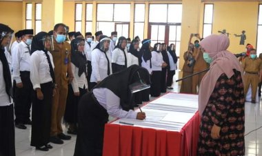 Bupati Lantik 99 Anggota BPD Terpilih Kecamatan Jaluko