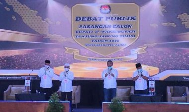 KPU Tanjab Timur Gelar Debat Calon Bupati dan Wakil Bupati