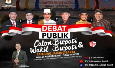Debat Paslon Bupati & Wakil Bupati Tanjab Barat, Pengamat: Masih Minim Ide dan Kritikan