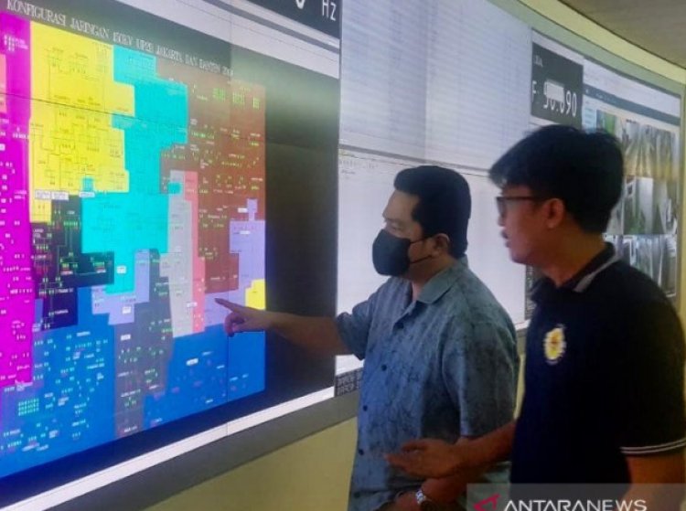 Listrik Jakarta Terganggu, Erick Datangi Kantor PLN