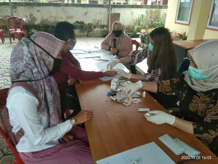 Cegah Covid-19, Bawaslu Kerinci Gelar Rapid Tes Massal: 280 Orang Hari Pertama