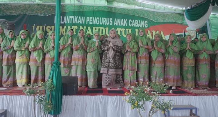 Bupati Masnah Hadiri Pelantikan PAC Muslimat NU Kecamatan Sungaigelam