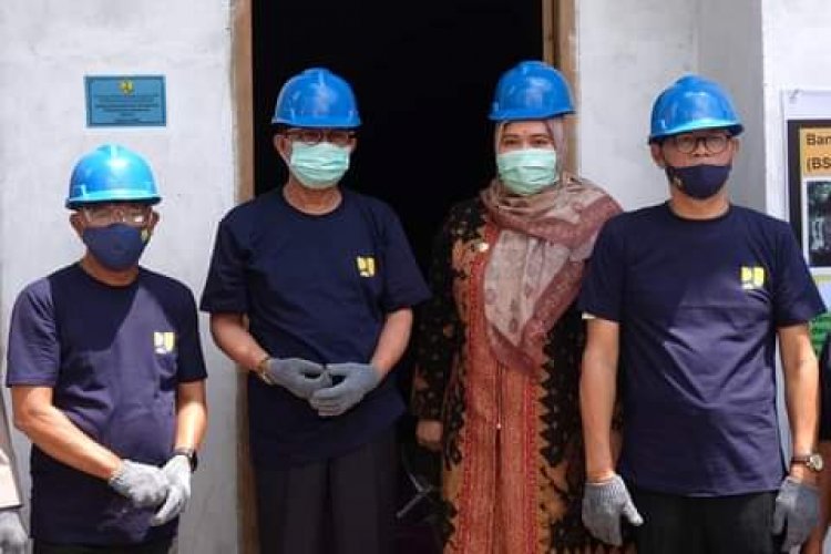 Bupati Masnah Hadiri Hari Perumahan Nasional HAPERNAS ke XIII Tahun 2020 di Kecamatan Sungaigelam