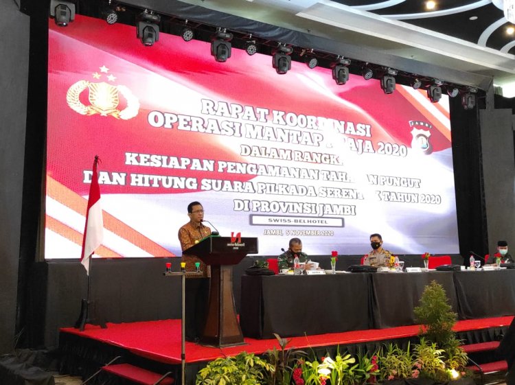 Pjs Gubernur Jambi Harapkan Pilkada Berjalan Sukses Terhindar Klaster Covid-19