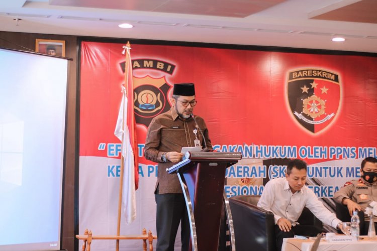 Sudirman : Pembinaan Kemampuan Penyidik Polri dan PPNS Kunci Penting Penegakan Perda