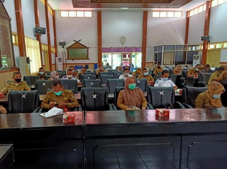Rakor, Pjs Bupati Bungo Minta Patuhi Protokol Kesehatan Saat Pilkada 9 Desember Nanti