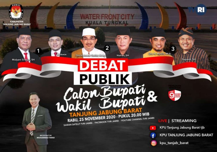 Debat Paslon Bupati & Wakil Bupati Tanjab Barat, Pengamat: Masih Minim Ide dan Kritikan