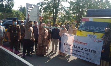 Ratusan Ribu Surat Suara di Muarojambi Didistribusikan ke 11 Kecamatan