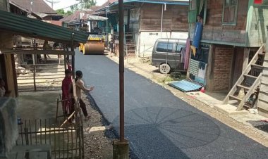 Pemkab Bungo Aspal Jalan Dusun Candi, Warga: Terima Kasih Pak Bupati