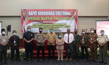 Pjs Bupati Bungo Hadiri Rakor Eksternal Operasi Mantap Praja 2020
