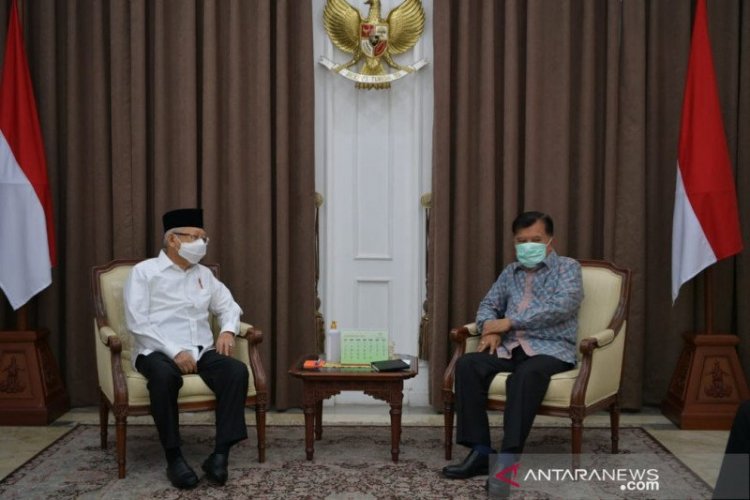 Wapres Ma'ruf Amin Terima Kunjungan Jusuf Kalla Bahas Kerjasama Afganistan & Museum Rasulullah