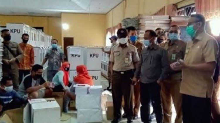 Inspeksi Logistik, Pjs Bupati Bungo Pastikan Kesiapan Pilkada