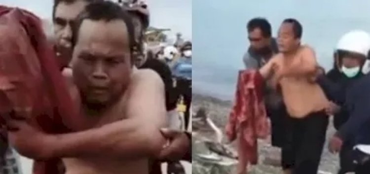 Viral Pria Ini Digigit Buaya Hingga Putus Saat di Pantai Talise: Allahuakbar