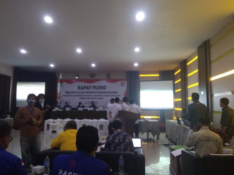 Pleno Rekapitulasi Suara Muarojambi Dijaga Ketat, Kecamatan Jaluko Dipending