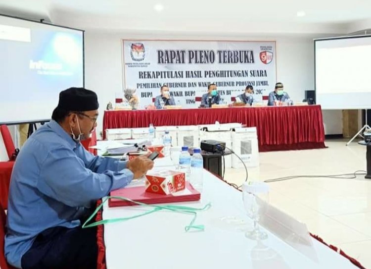 TERKINI! Pleno KPU Bungo Petahana Hamas-Apri Raih 97.724 Suara