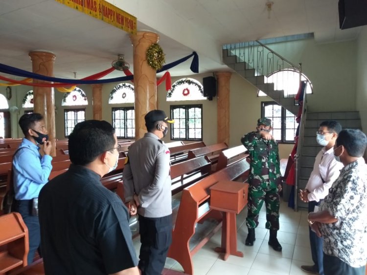 Saat Kapolres Bungo Sosialisasi Prokes: Kami Datangi Gereja & Semoga Natal Jauh dari Covid-19