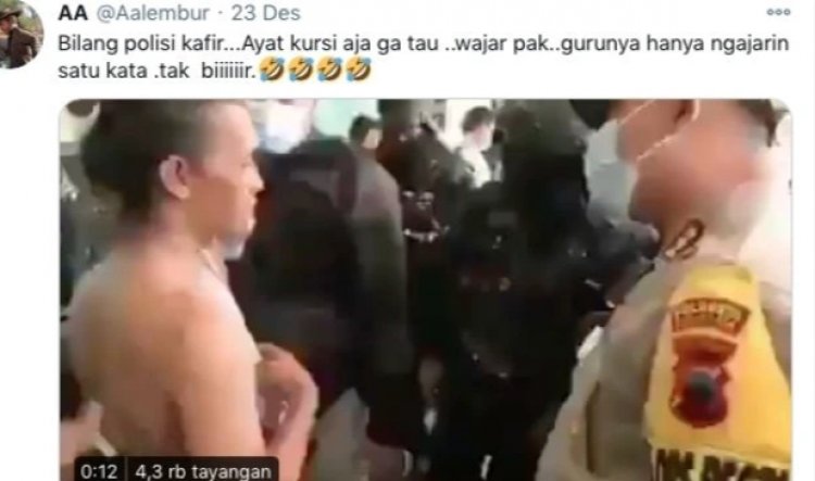 Disebut Kafir, Polisi Tantang Baca Ayat Kursi, Pemuda: Tak Hafal Pak!
