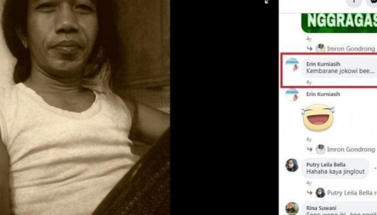 Imron Gondrong, Pria yang Mirip Presiden Jokowi Terancam Dipolisikan