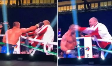 Astaga! Petinju Ini Durhaka Bogem Pelatih Sendiri di Atas Ring