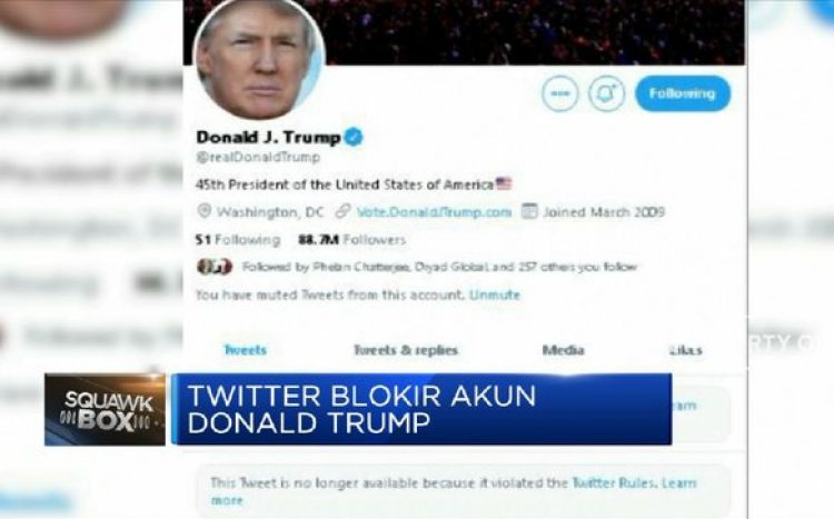 Akun Twitter Donald Trump Diblokir Permanen, Roy: Siapapun Kita Harus Junjung Etika Bermedsos