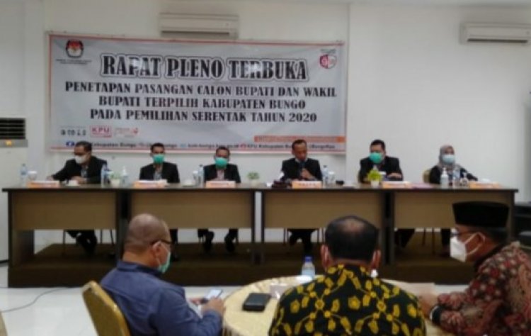 Tok Tok Tok! Mashuri-Apri Ditetapkan Bupati dan Wabup Bungo Terpilih