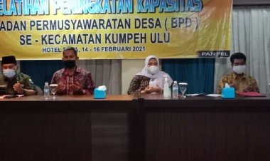 Bupati Masnah Buka Kegiatan Pelatihan Peningkatan Kapasitas Anggota BPD se-Kecamatan Kumpeh Ulu