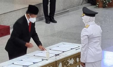 Mendagri Lantik Wanita Cantik Ini Jadi Pj Gubernur Jambi