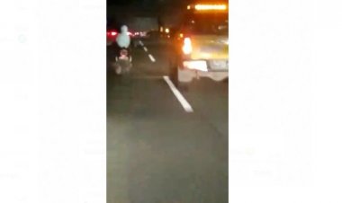 Viral Emak-emak Naik Motor Masuk Jalan Tol Jagorawi, Begini Kata Polisi