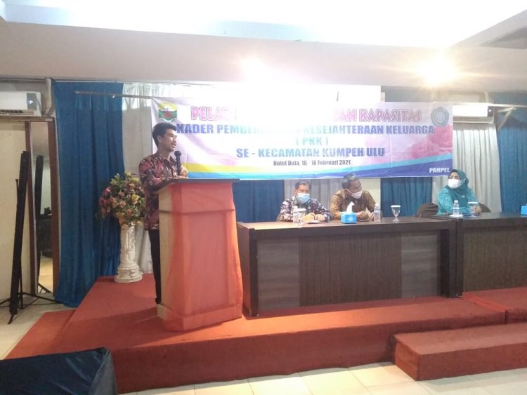 Diwakili Kadis PMD, Bupati Masnah Buka Pelatihan Peningkatan Kapasitas Kader PKK se-Kecamatan Kumpeh Ulu