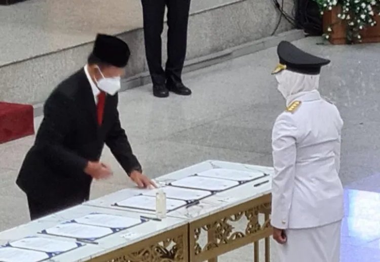 Mendagri Lantik Wanita Cantik Ini Jadi Pj Gubernur Jambi