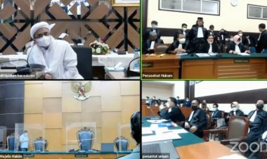 Bandingkan Irjen Napoleon, Habib Rizieq Protes Sidang Online: Saya Ingin Hadir Langsung