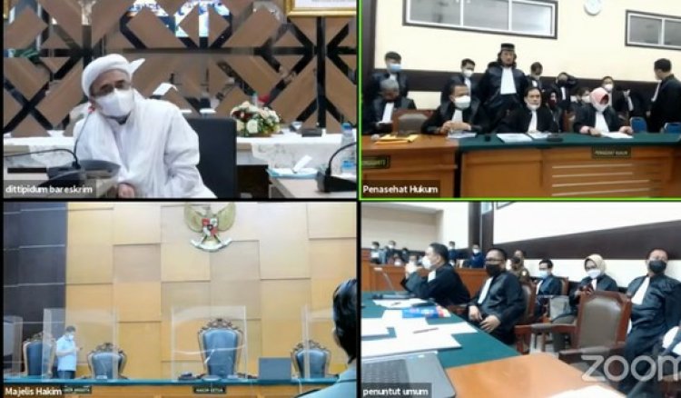 Bandingkan Irjen Napoleon, Habib Rizieq Protes Sidang Online: Saya Ingin Hadir Langsung