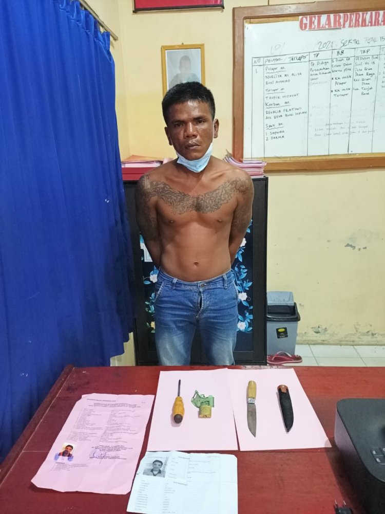 Nekat Bobol Rumah, Pria Asal Inhil Riau Ini Nyaris Dihajar Warga di Tanjab Barat