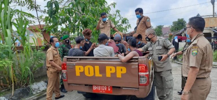 Resahkan Pedagang, 7 Anak Punk Ini Diamankan Satpol PP Muarojambi
