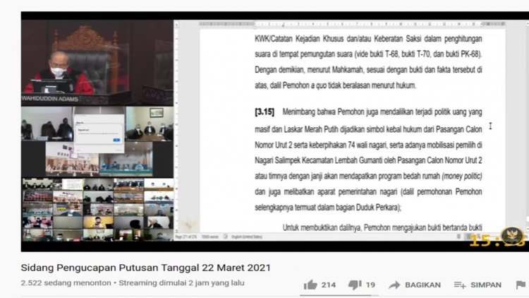 Sidang Putusan Sengketa Pilgub Jambi Ditunda