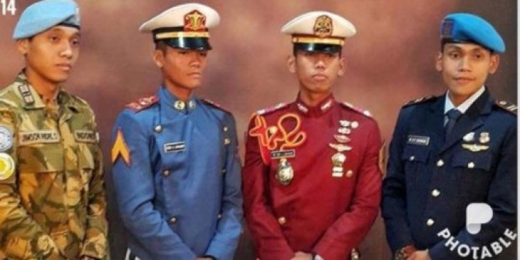 Luar Biasa! Purnawirawan Polisi Ini Sukses Didik Empat Anaknya Jadi Perwira TNI-Polri