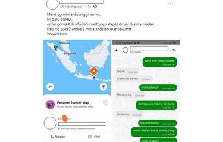 Viral Gojek di Malang Dapat Order dari Medan, Netizen: Ya Begitulah Aplikasi Kawan...