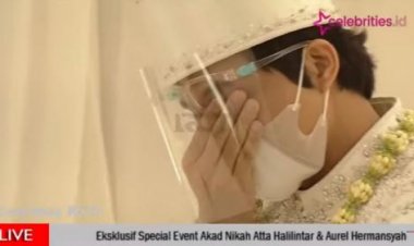 Menangis Bahagia! Jokowi Bilang Sah, Atta Halilintar Resmi Jadi Suami Aurel Hermansyah