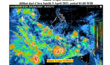 Waspada Siklon Tropis Seroja, Gelombang Laut Hingga 6 Meter