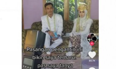 Viral Pengantin Ini Nikah Tak Gunakan Pelaminan, Ternyata....